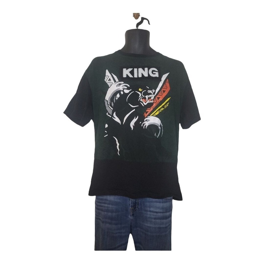 Southpole Tshirt‎ Men Sz L King Black Panther Graphic Print Y2K Streetwear Shirt